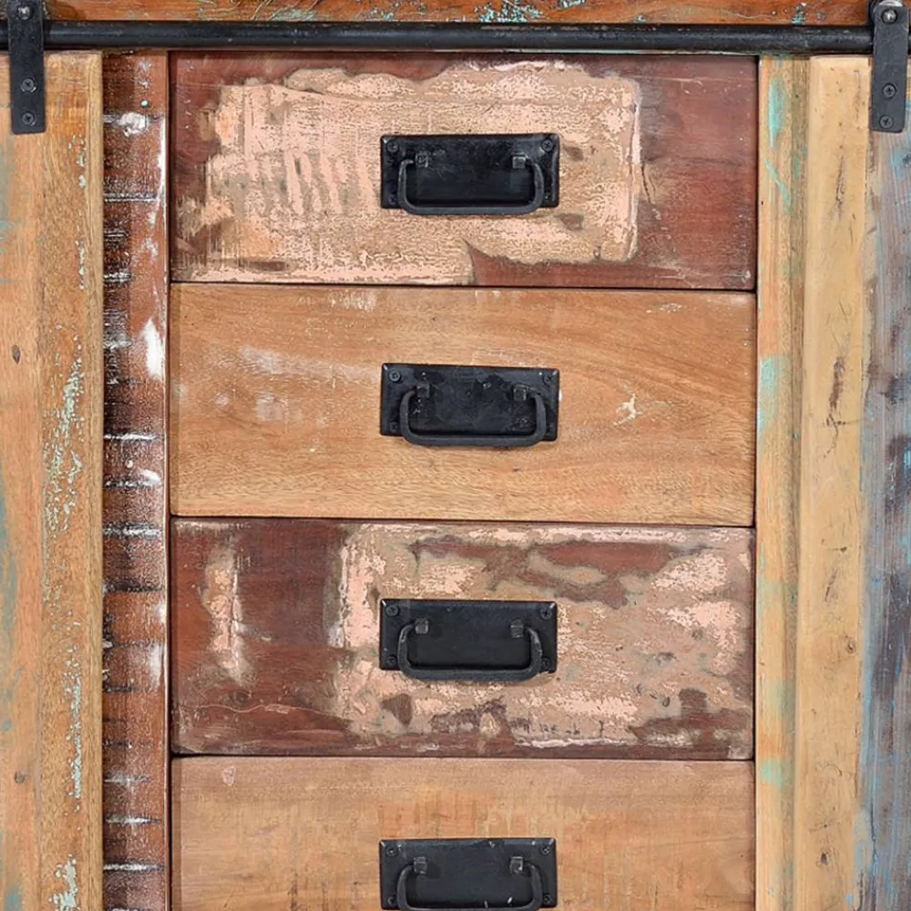 Wohnen Sideboards<Altholz Kombikommode mit Schiebetüren - Jevilia
