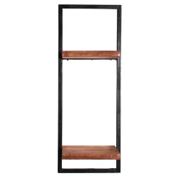 Wohnen Regale<Altmetall Loft Wandregal mit 2 Holzböden - Mendoza