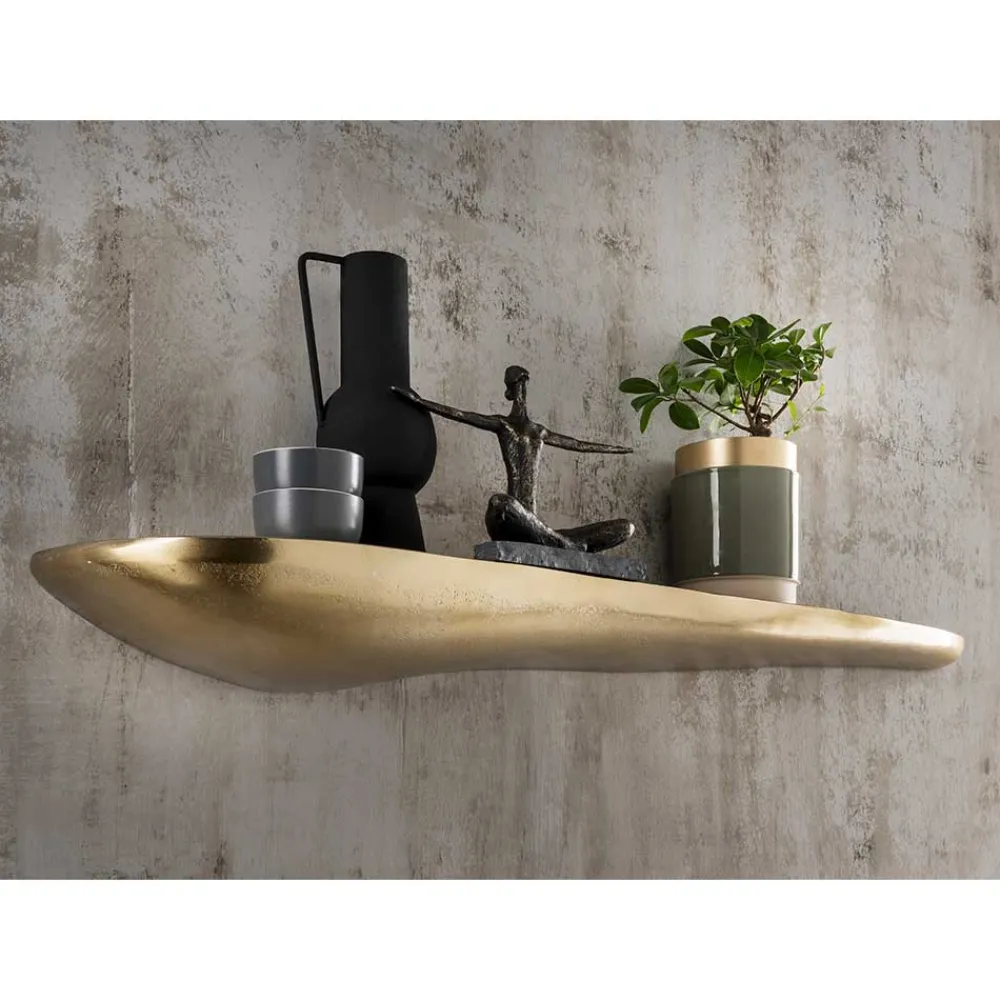 Wohnen Regale<Alu Wandboard in Bronze Goldfarben - Moyico