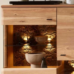 Wohnen Wohnwände<Anbauwand Möbel Kombination modern - Cassna (dreiteilig)