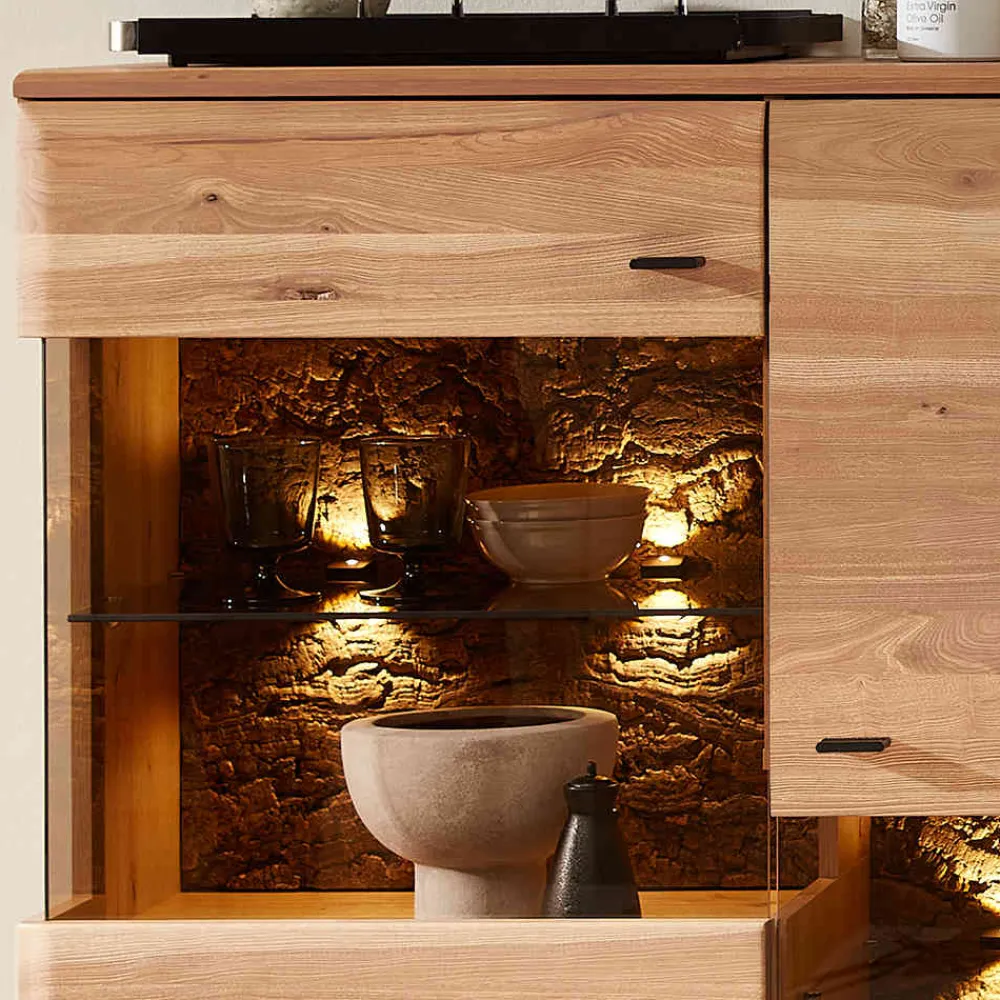 Wohnen Wohnwände<Anbauwand Möbel Kombination modern - Cassna (dreiteilig)