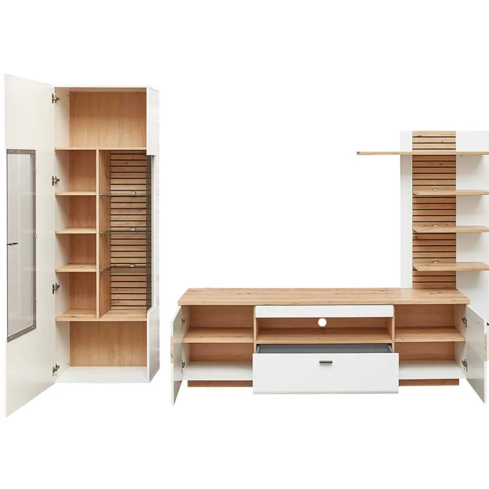 Wohnen Wohnwände<Anbauwand Möbel Set - Niam (dreiteilig)