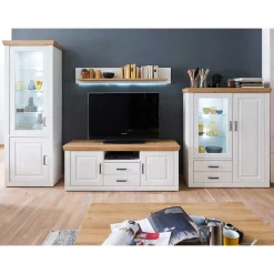 Wohnen Wohnwände<Anbauwand Set im Country Style - Samula (vierteilig)