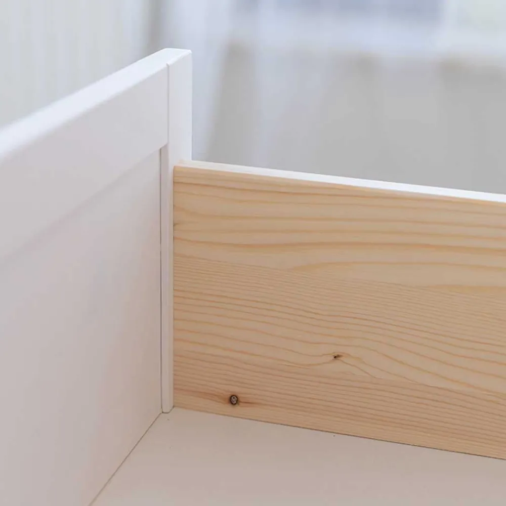 Wohnen Sideboards<Anrichte in Weiß und Kiefer Natur - Saluts