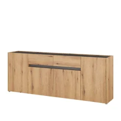 Wohnen Sideboards<Anrichte in Wildeiche Optik und Anthrazit - Colomania