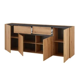 Wohnen Sideboards<Anrichte in Wildeiche Optik und Anthrazit - Colomania