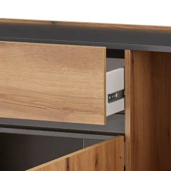 Wohnen Sideboards<Anrichte in Wildeiche Optik und Anthrazit - Colomania
