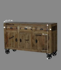 Wohnen Sideboards<Anrichte Indri auf Rollen