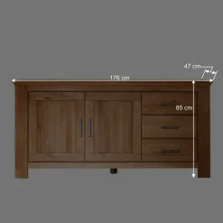 Wohnen Sideboards<Anrichte Ladressa aus Wildeiche