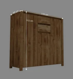 Wohnen Kommoden|Sideboards<Anrichte Nadalia aus Wildeiche Massivholz