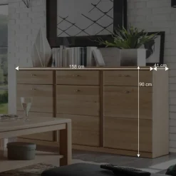 Wohnen Sideboards<Anrichte Smonia aus Wildeiche Bianco