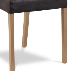 Wohnen Stühle<Anthrazit Polsterstühle aus Microfaser - Daricca (2er Set)