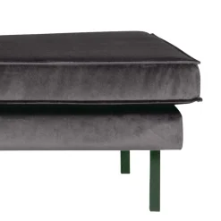 Wohnen Sofas<Anthrazitfarbene Samt Recamiere Ertrego mit Armlehne links
