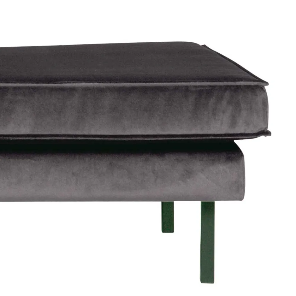 Wohnen Sofas<Anthrazitfarbene Samt Recamiere Ertrego mit Armlehne links