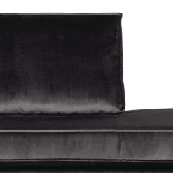 Wohnen Sofas<Anthrazitfarbene Samt Recamiere Ertrego mit Armlehne links