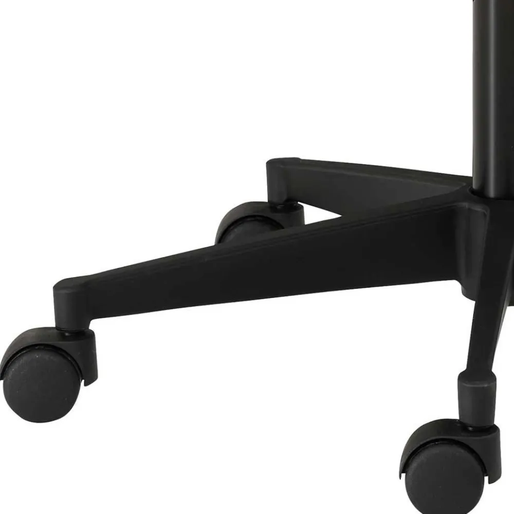 Wohnen Hocker<Arbeitshocker mit Lehne in Grau Schwarz - Camcupa