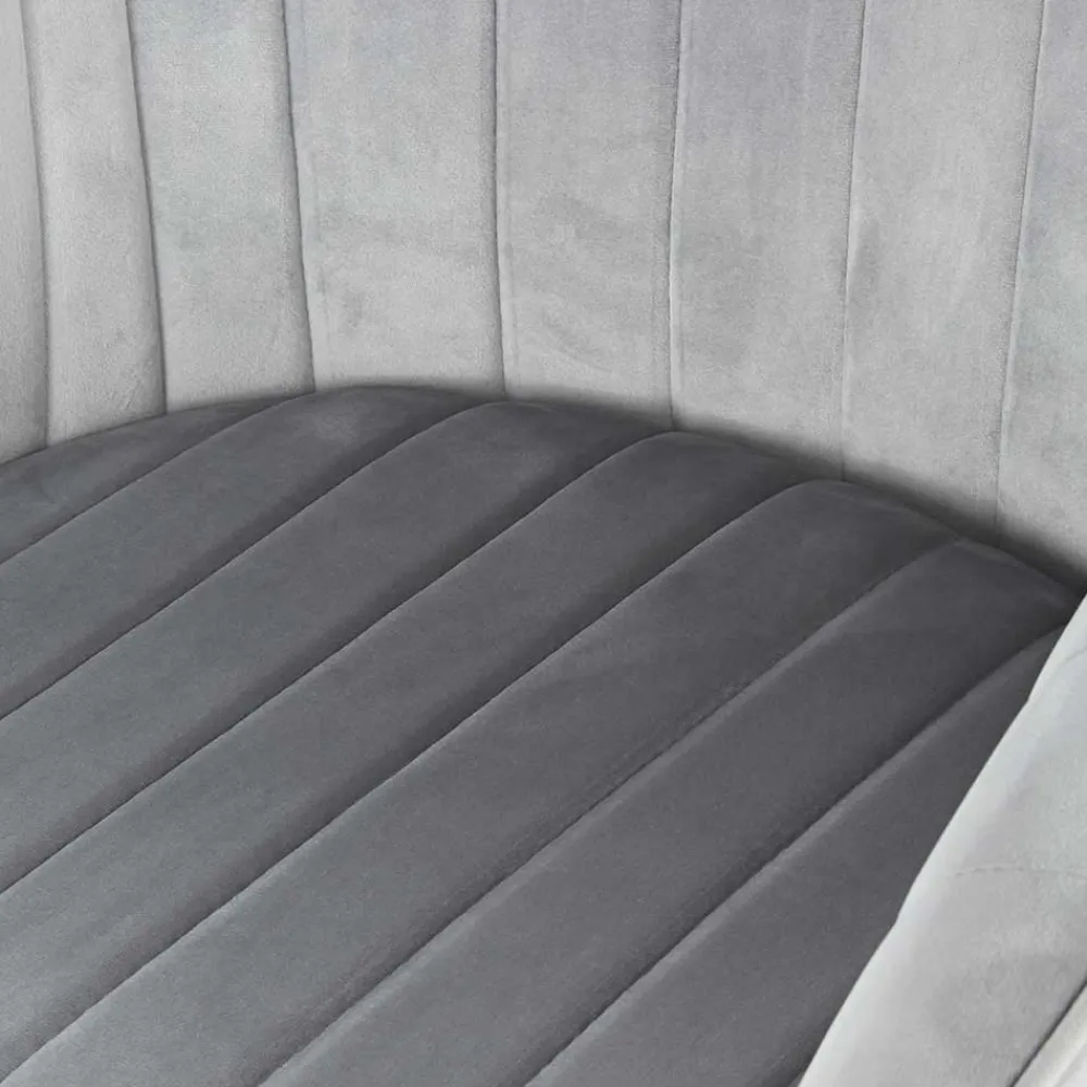 Wohnen Stühle<Armlehenstühle in Silber Grau - Ashento (2er Set)
