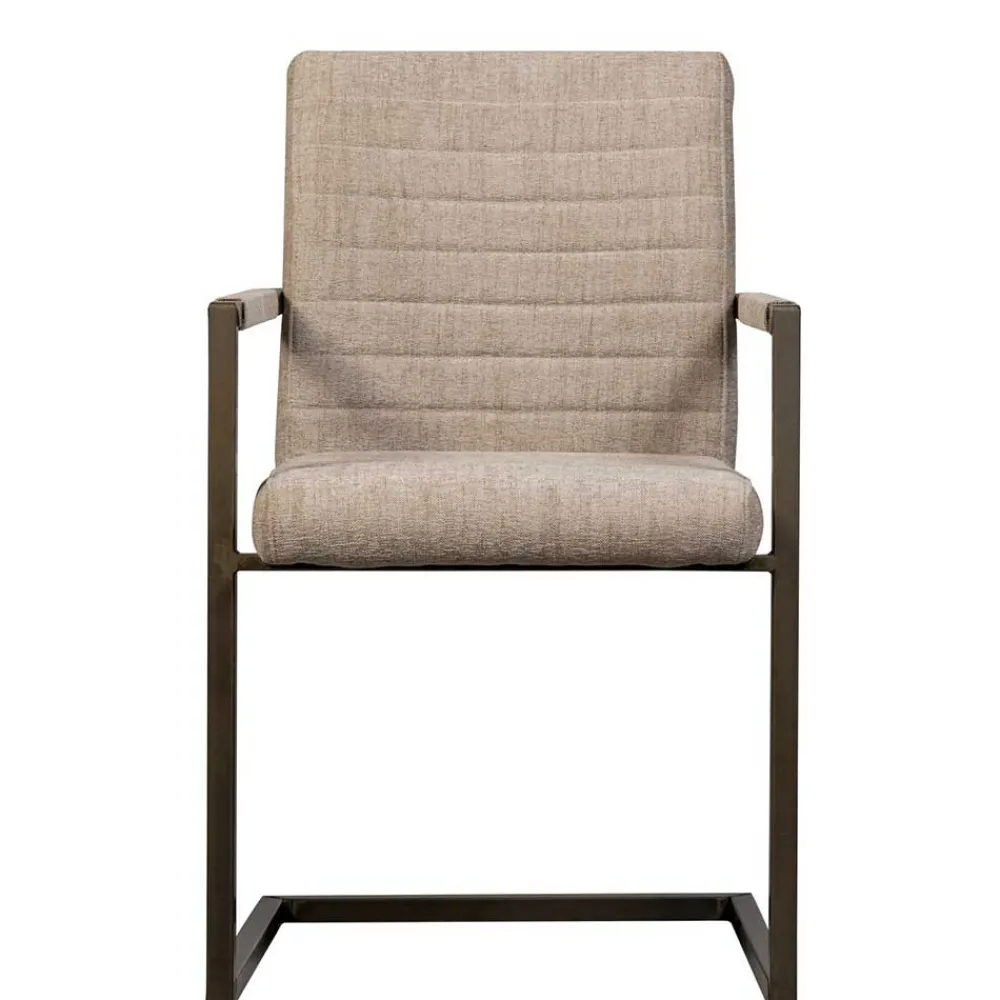 Wohnen Sessel<Armlehnen Freischwinger in Beige - Sentata (2er Set)