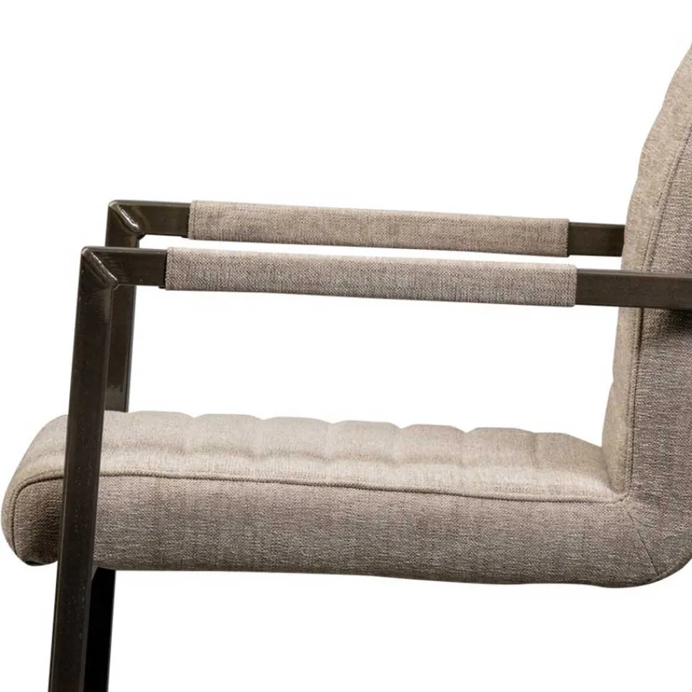 Wohnen Sessel<Armlehnen Freischwinger in Beige - Sentata (2er Set)