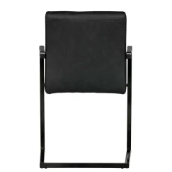 Wohnen Sessel|Stühle<Armlehnen Freischwinger in Anthrazit - Birte (2er Set)