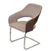 Wohnen Sessel<Armlehnen Schwingstühle in Braun - Rene (2er Set)
