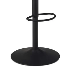 Wohnen Hocker<Armlehnen-Barstuhl aus grauem Samt - Dana