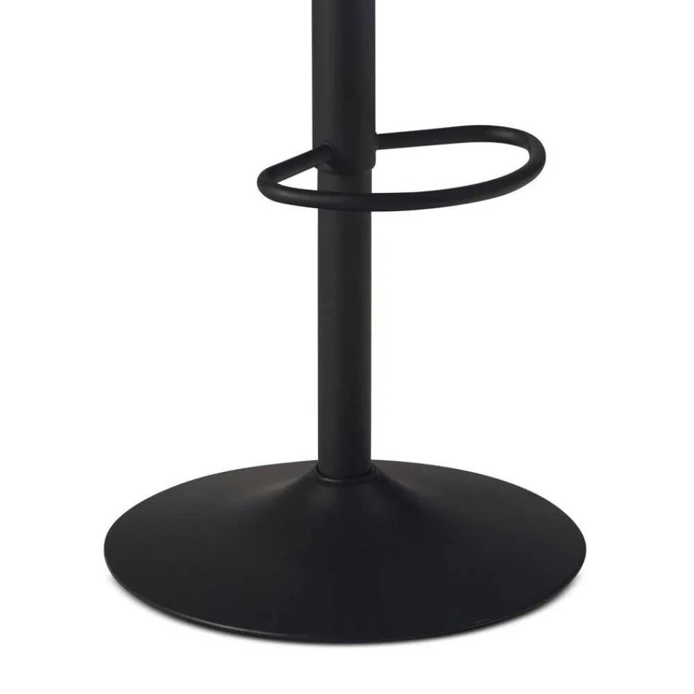 Wohnen Hocker<Armlehnen-Barstuhl aus grauem Samt - Dana