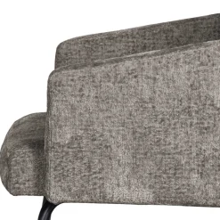 Wohnen Stühle<Armlehnenstuhl in Taupe Webstoff - Kalindo (2er Set)