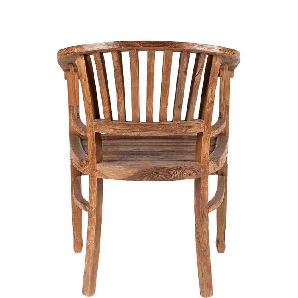 Wohnen Stühle<Armlehnstuhl Mangato aus Teak Recyclingholz