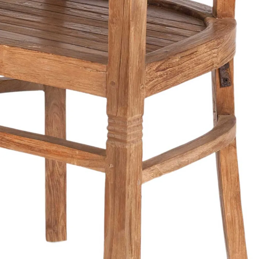 Wohnen Stühle<Armlehnstuhl Mangato aus Teak Recyclingholz