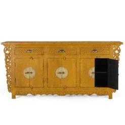 Wohnen Sideboards<Asia Style Sideboard in Ocker Gelb - Nelu