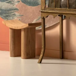 Wohnen Hocker<Asiatischer Hocker aus Paulownia massiv - Dualko
