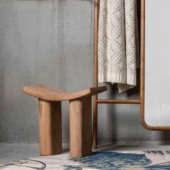 Wohnen Hocker<Asiatischer Hocker aus Paulownia massiv - Dualko
