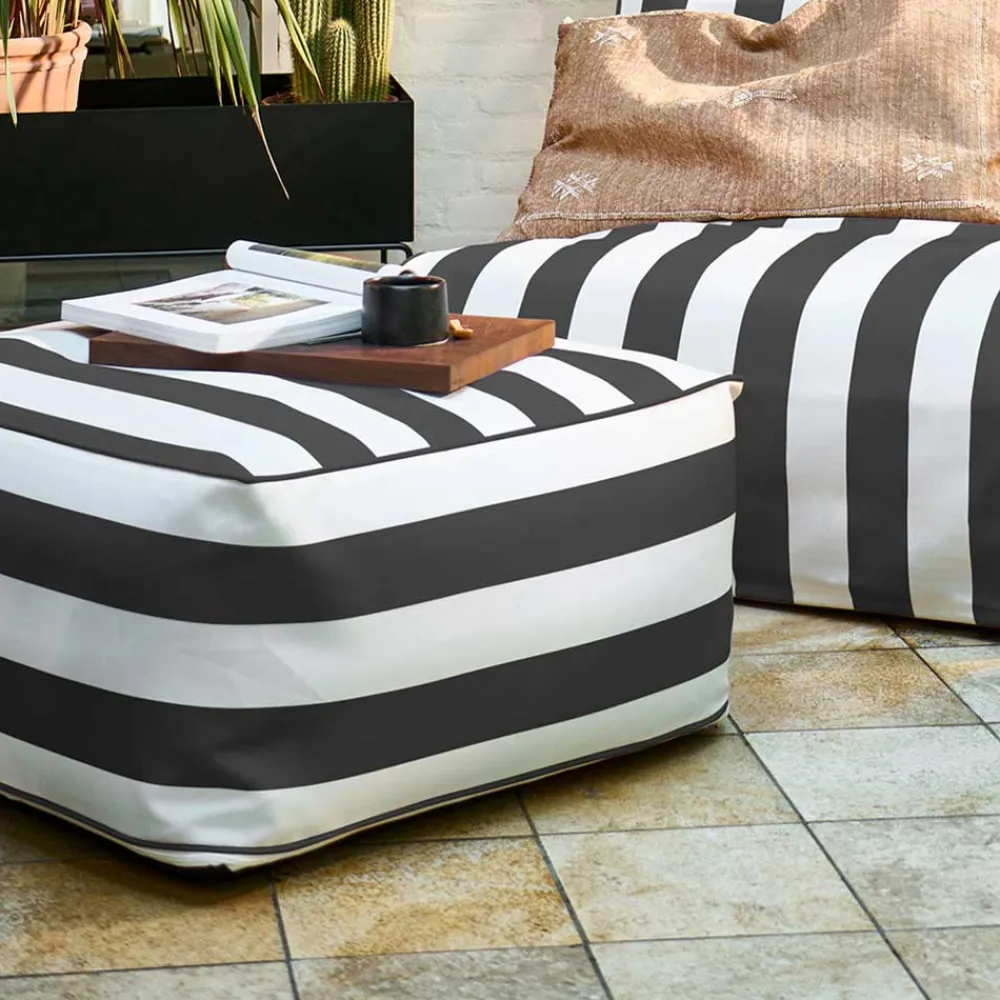 Wohnen Hocker<Aufblasbare Hocker gestreift - Ervice (2er Set)