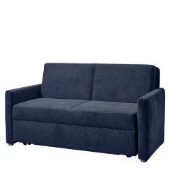 Wohnen Sofas<Ausklappbare Bettcouch in Blau Stoff - Jeen