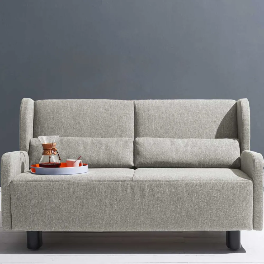 Wohnen Sofas<Ausklappbare Stoffcouch in Beige - Bondio