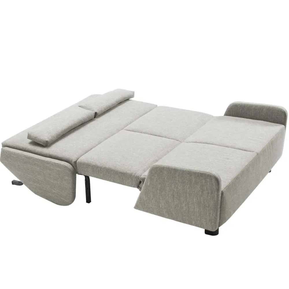 Wohnen Sofas<Ausklappbare Stoffcouch in Beige - Bondio