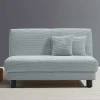 Wohnen Sofas<Ausklappbares Sofa aus Cord in Hellblau - Rachel