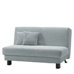 Wohnen Sofas<Ausklappbares Sofa aus Cord in Hellblau - Rachel