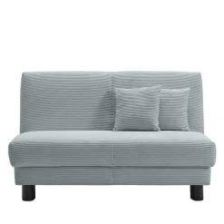 Wohnen Sofas<Ausklappbares Sofa aus Cord in Hellblau - Rachel