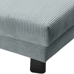 Wohnen Sofas<Ausklappbares Sofa aus Cord in Hellblau - Rachel