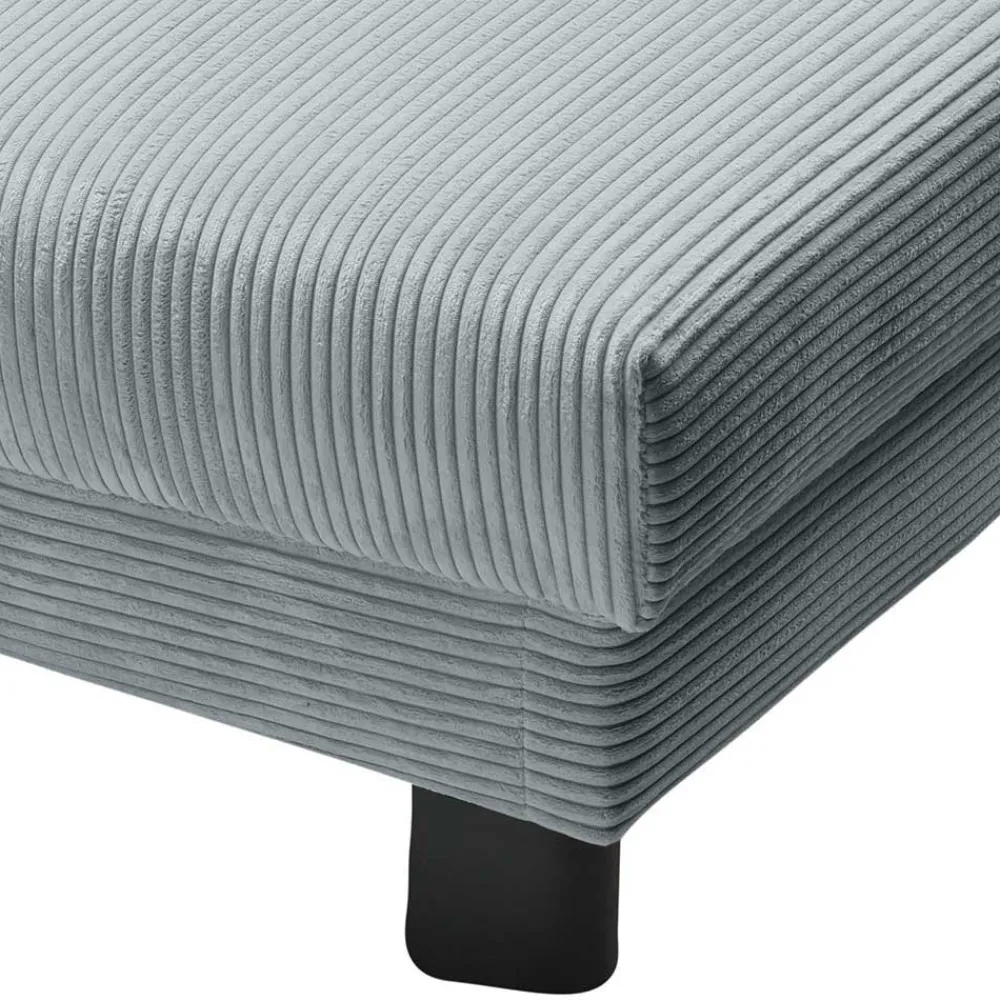 Wohnen Sofas<Ausklappbares Sofa aus Cord in Hellblau - Rachel