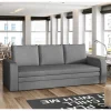 Wohnen Sofas<Ausklappbares Sofa in Grau Samt - Lodeves