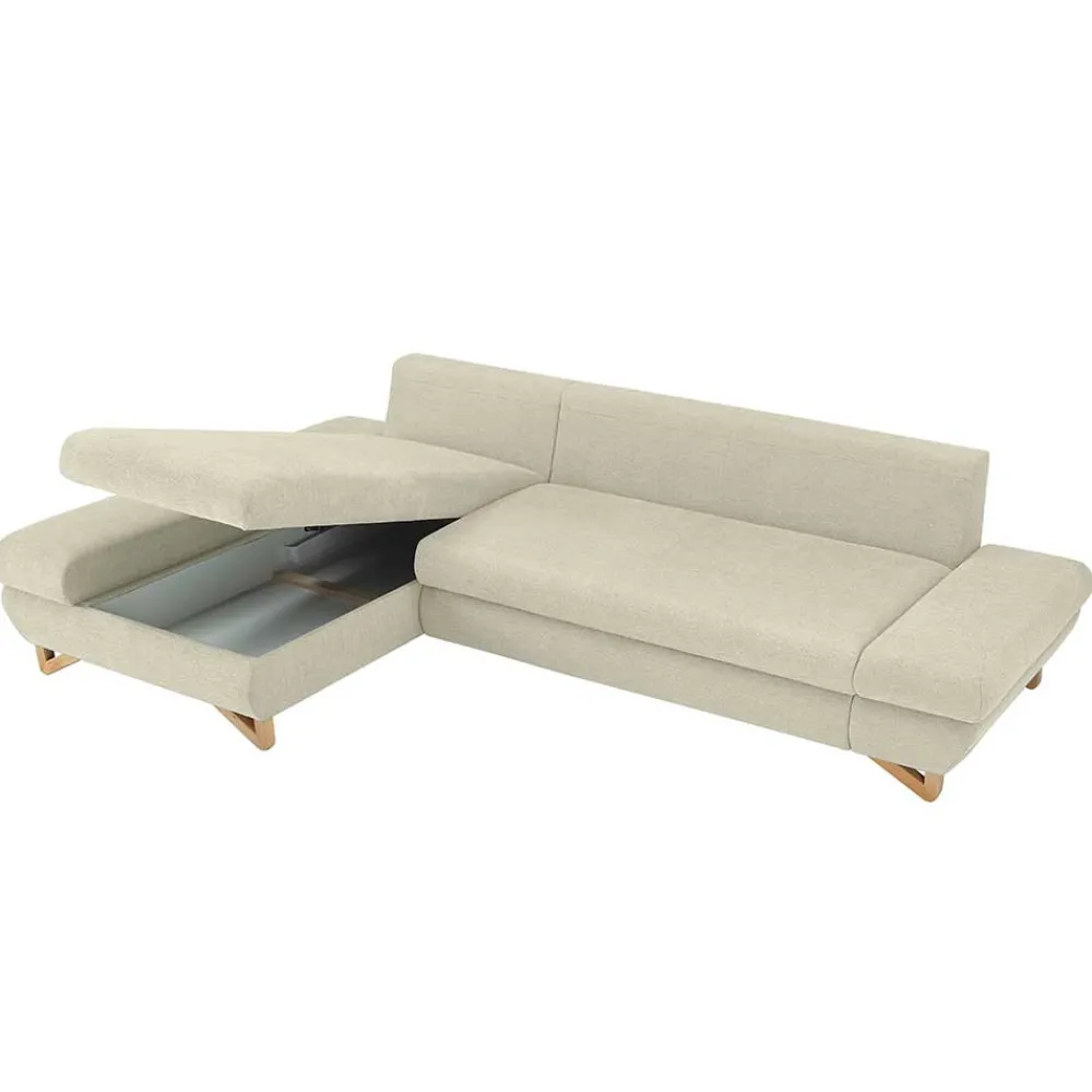 Wohnen Betten|Sofas<Ausziehbare Eckcouch mit Schlaffunktion - Baonga