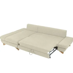 Wohnen Betten|Sofas<Ausziehbare Eckcouch mit Schlaffunktion - Baonga
