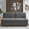 Wohnen Sofas<Ausziehsofa in Anthrazit Stoffbezug - Gilverny