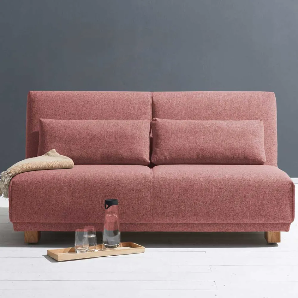 Wohnen Betten|Sofas<Ausziehsofa in Rosa Webstoff - Pirlo