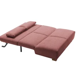 Wohnen Betten|Sofas<Ausziehsofa in Rosa Webstoff - Pirlo