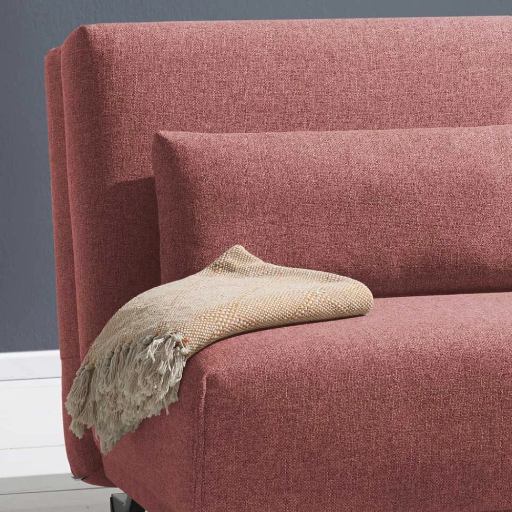 Wohnen Betten|Sofas<Ausziehsofa in Rosa Webstoff - Pirlo