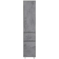 Wohnen Schränke<Bad Hochschrank in Beton & Holz Dekor - Mia